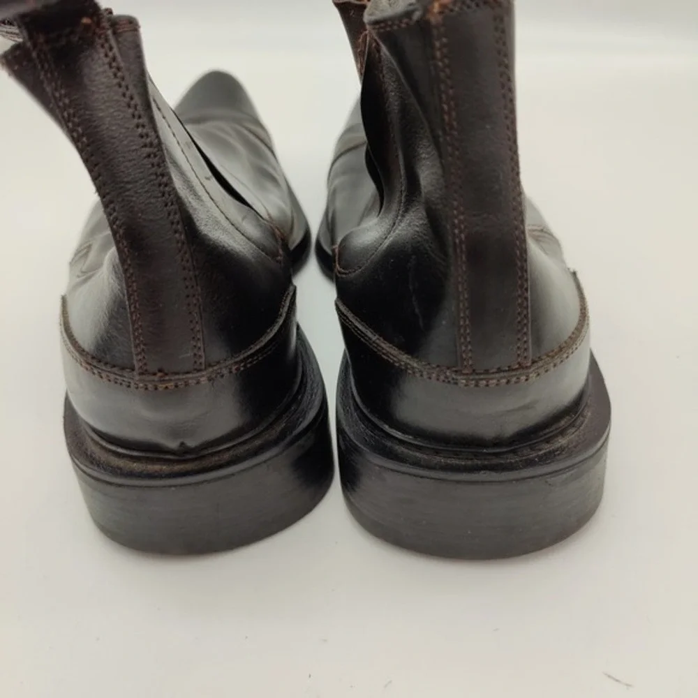 Bed Stu Mens Grunge Biker Western Rocker Chelsea Boots 46 US 13 Brown Leather
